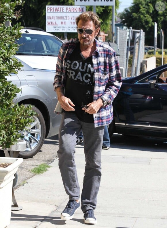 Johnny Hallyday à Santa Monica le 13 septembre 2012