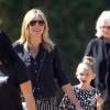 Heidi Klum, ses enfants, et ses parents vont voir Henry jouer au football. Brentwood, le 13 octobre 2012.