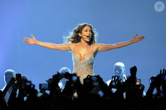 Jennifer Lopez à Berlin pour le Dance Again World Tour, le 13 octobre 2012.