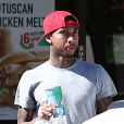Exclusif - Tyga se rend au Subway en Rolls-Royce. Malibu, le 14 octobre 2012.