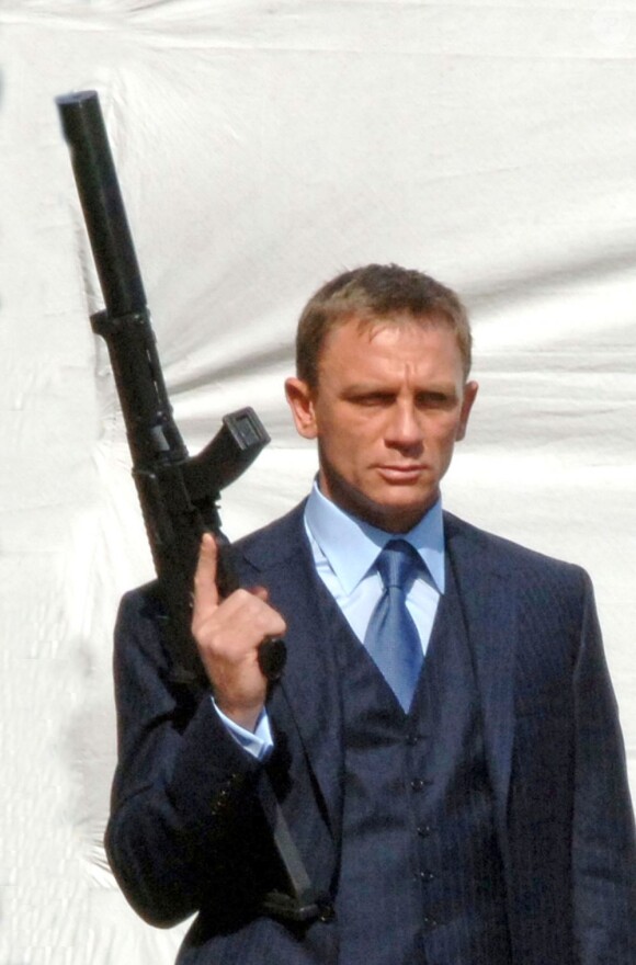 Daniel Craig dans la peau de James Bond sur le tournage de Casino Royale en 2006
