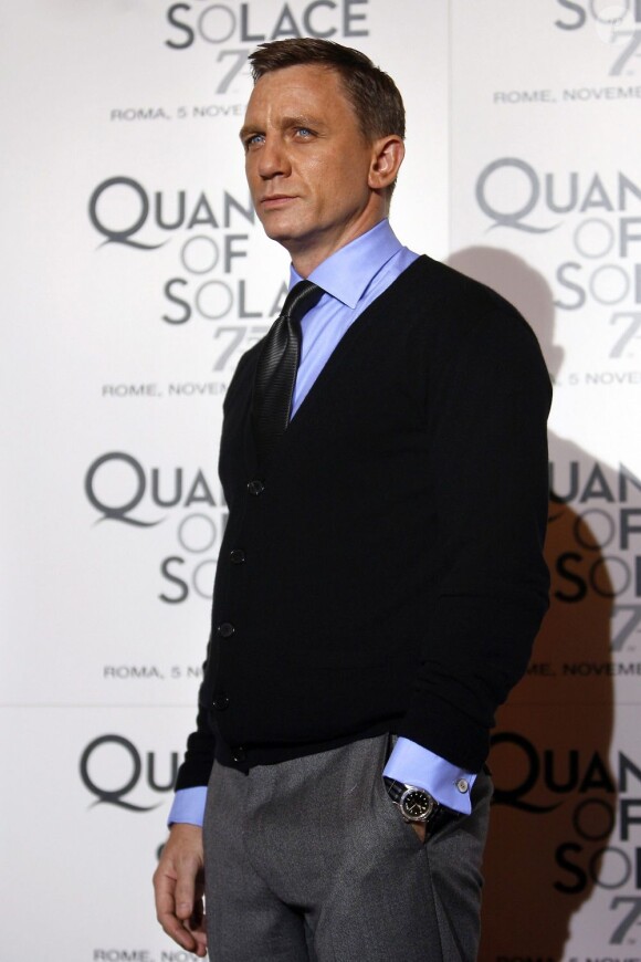 Daniel Craig lors de la promotion de Quatum of Solace en 2008