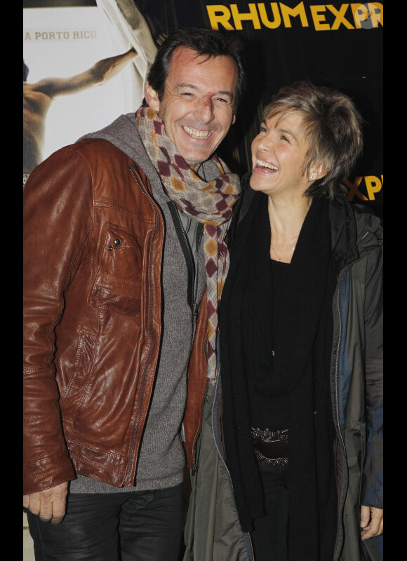 Jean-Luc Reichmann et Véronique Jannot en novembre 2011 à Paris