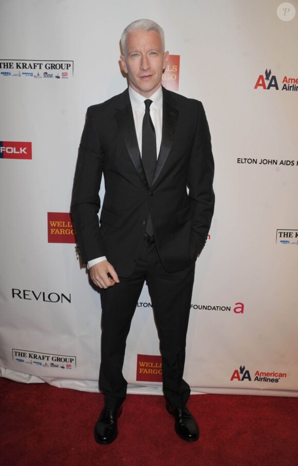 Anderson Cooper au 11e gala annuel An Enduring Vision de la Elton John Aids Foundation contre le Sida, à New York, le 15 octobre 2012.