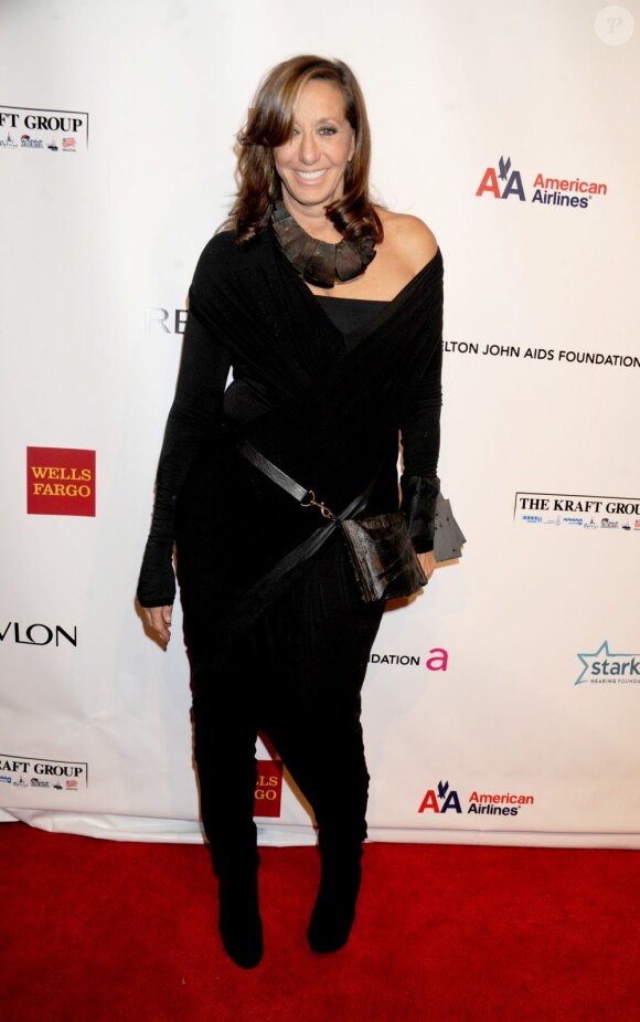 Donna Karan au 11e gala annuel An Enduring Vision de la Elton John Aids Foundation contre le Sida, à New York, le 15 octobre 2012.