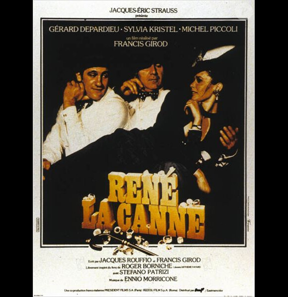 Sylvia Kristel, Gérard Depardieu et Michel Piccoli dans Renée la canne de Francis Girod, 1977.