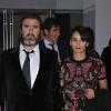 Eric Cantona et sa femme Rachida Brakni lors de la céremonie du Golden Foot Award à Monaco le 17 Avril 2012 au Sporting de Monte-Carlo