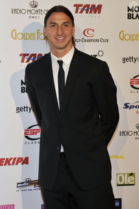Zlatan Ibrahimovic lors de la céremonie du Golden Foot Award à Monaco le 17 Avril 2012 au Sporting de Monte-Carlo