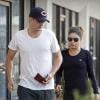 Exclusif - Ashton Kutcher et Mila Kunis quittent Pampered Foot. Studio City, le 19 octobre 2012.