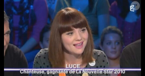 Luce ravissante et amincie chez Laurent Ruquier dans On n'est pas couché sur France 2 le samedi 20 octobre 2012
