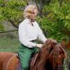 Nicole Kidman tourne une scène du film Grace de Monaco à cheval, près de Monaco. Le 12 octobre 2012.