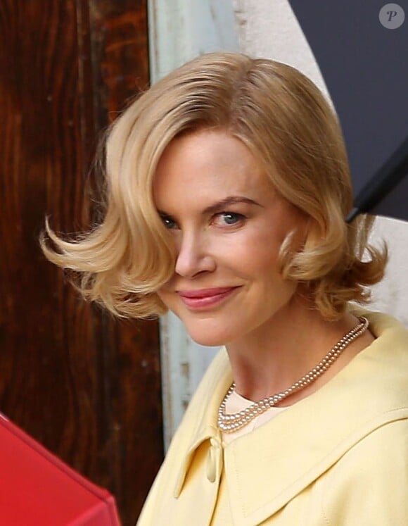 Nicole Kidman tourne le biopic Grace de Monaco dans le sud de la France, le 9 octobre 2012.