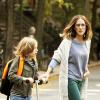 Sarah Jessica Parker avec son fils James à New York, le 22 octobre 2012.