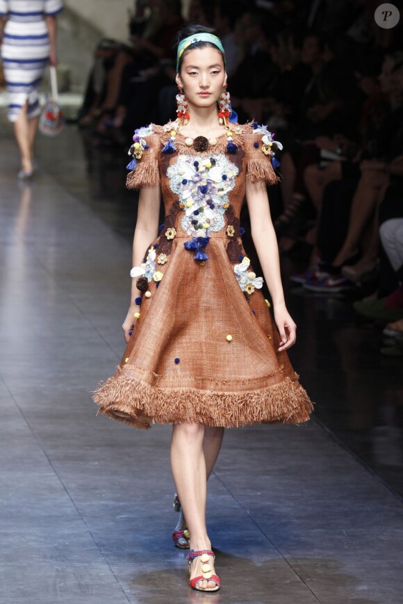 Défilé de mode Dolce & Gabbana, collection printemps-été 2013 lors de la Fashion Week de Milan, le 23 Septembre 2012.