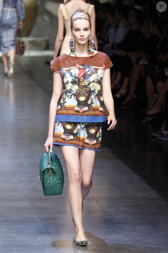 Défile Dolce & Gabbana printemps-été 2013 lors de la Fashion Week de Milan, le 23 Septembre 2012.
