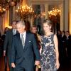 Le prince Philippe et la princesse Mathilde. La famille royale de Belgique était réunie le 24 octobre 2012 au palais à Bruxelles pour un concert d'automne offert par le couple royal.