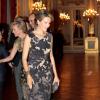 La princesse Mathilde de Belgique le 24 octobre 2012 au palais à Bruxelles pour un concert d'automne offert par le couple royal.