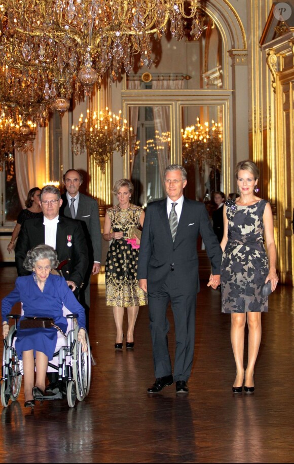 La famille royale de Belgique était réunie le 24 octobre 2012 au palais à Bruxelles pour un concert d'automne offert par le couple royal.