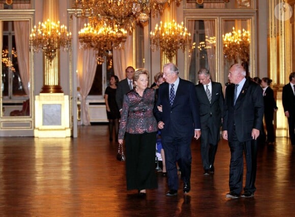 La reine Paola et le roi Albert de Belgique donnaient le 24 octobre 2012 au palais à Bruxelles un concert d'automne offert par le couple royal.