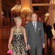  Le prince Lorenz et la princesse Astrid. La famille royale de Belgique était réunie le 24 octobre 2012 au palais à Bruxelles pour un concert d'automne offert par le couple royal. 