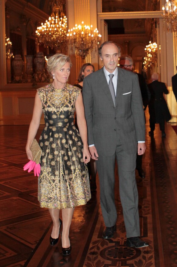 Le prince Lorenz et la princesse Astrid. La famille royale de Belgique était réunie le 24 octobre 2012 au palais à Bruxelles pour un concert d'automne offert par le couple royal.