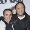 Elie Semoun et Arthur lors de la générale du spectacle Amour sur place ou à emporter à Paris le 24 octobre.