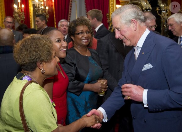 Le prince Charles et la duchesse Camilla donnaient une réception au Palais St James à Londres le 24 octobre 2012 à l'occasion de leur tournée prochaine (en novembre) en Océanie. Kylie Minogue y a chanté.