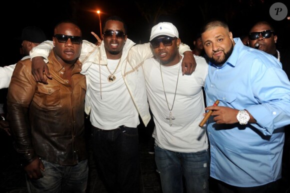 Sean Garrett en 2010 avec P. Diddy, Mac Maine et DJ Khaled.