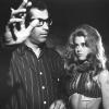 Jane Fonda et Roger Vadim sur le tournage de Barbarella en 1968