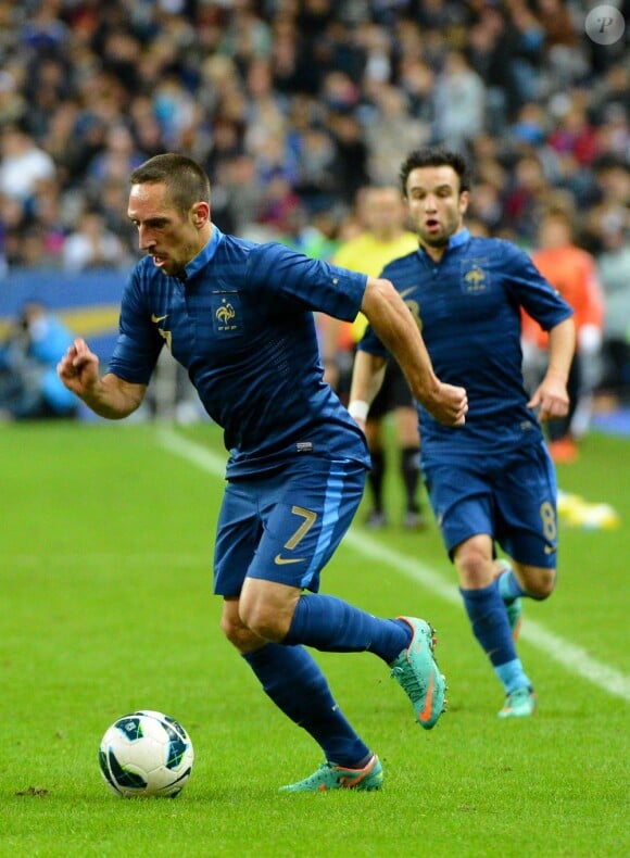 Franck Ribery lors de France - Japon au Stade de France le 12 octobre 2012.
