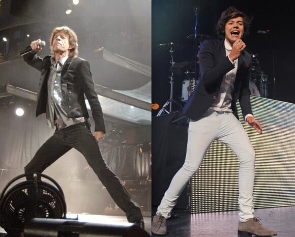 Mick Jagger (Rolling Stones) et Harry Styles (One Direction), une ressemblance frappante.
