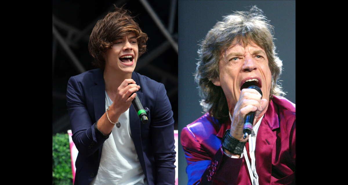 Photo Mick Jagger et Harry Styles, respectivement leaders des Rolling