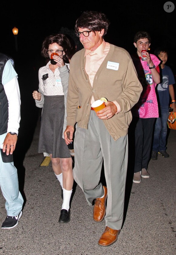 Le couple Harrison Ford et Calista Flockhart a fait sensation avec leur déguisement pour Halloween lors d'une soirée à Santa Monica.