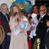 Céline Dion entourée de sa famille fait son grand retour à Las Vegas le 16 février 2011.