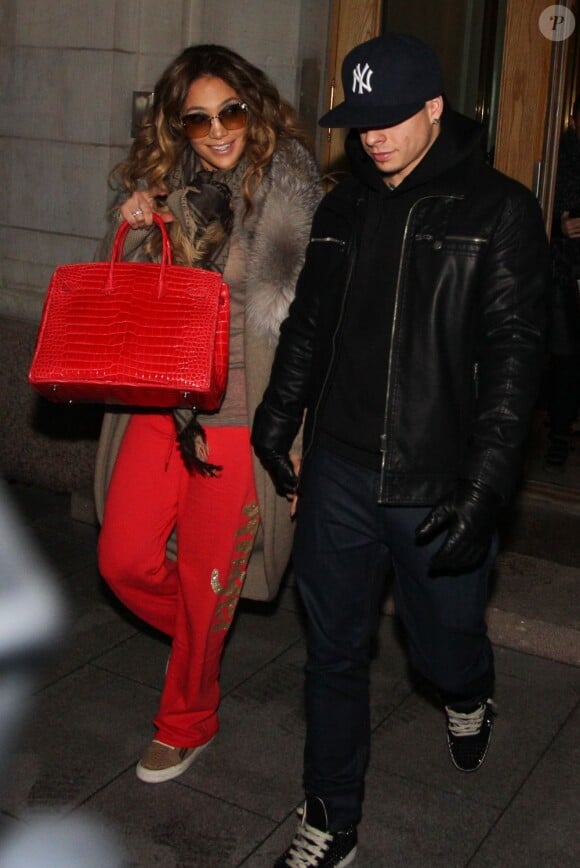 Jennifer Lopez et son amoureux Casper Smart à Stockholm en Suède le 5 novembre 2012.