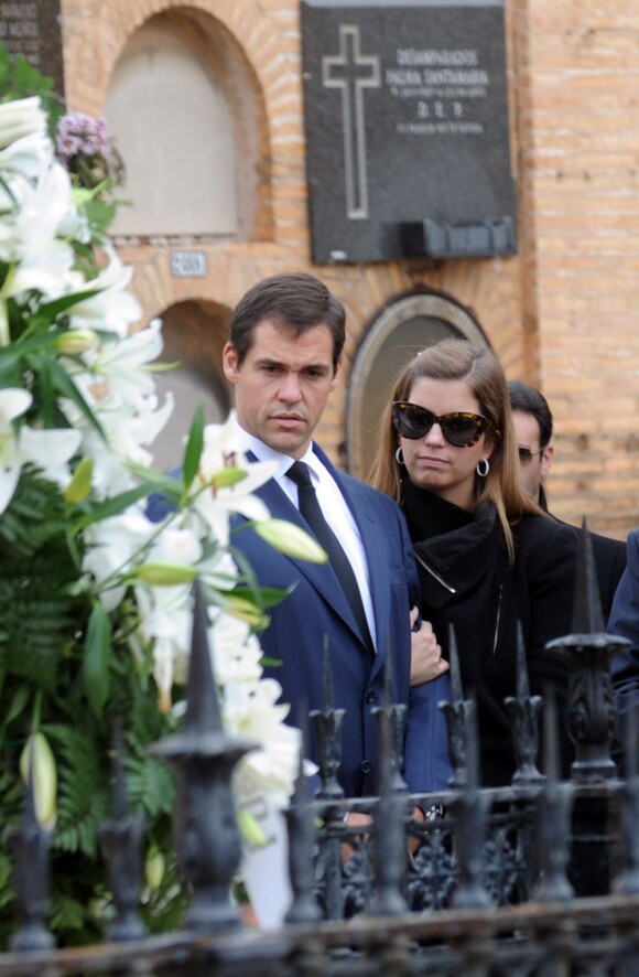 Le prince Louis de Bourbon et sa femme la princesse Maria Margarita aux obsèques de Federico Trenor y Trenor, baron d'Alaquas, le 6 novembre 2012 à Valence.