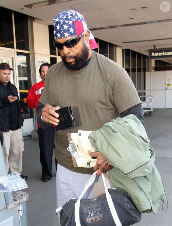 Mister T à l'aéroport de Los Angeles le 1er novembre 2012.