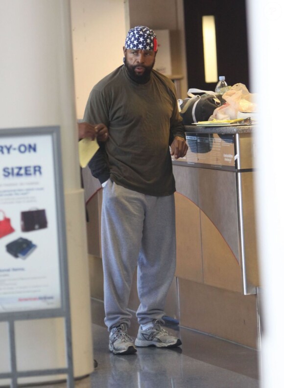 Mister T à l'aéroport de Los Angeles le 1er novembre 2012.