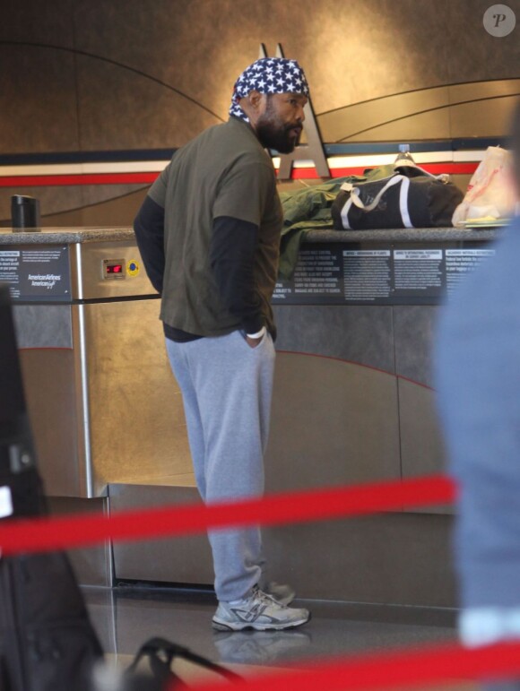Mister T à l'aéroport de Los Angeles le 1er novembre 2012.