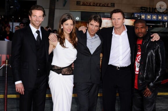 Bradley Cooper, Jessica Biel, Sharlto Copley, Liam Neeson et Quinton Jackson à Los Angeles, le 3 juin 2010.