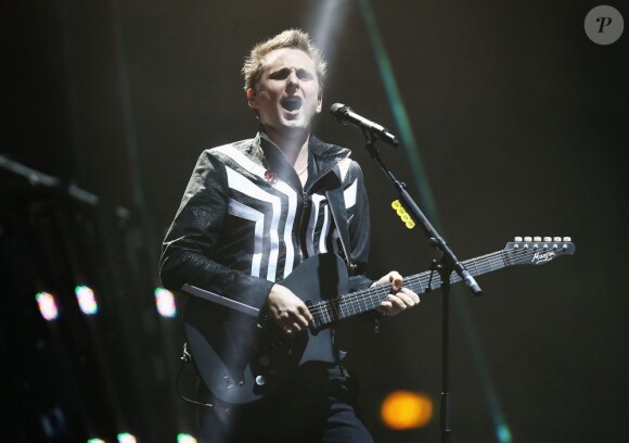 Matthew Bellamy de Muse à la soirée des MTV EMA's 2012 à Francfort, le 11 Novembre 2012.