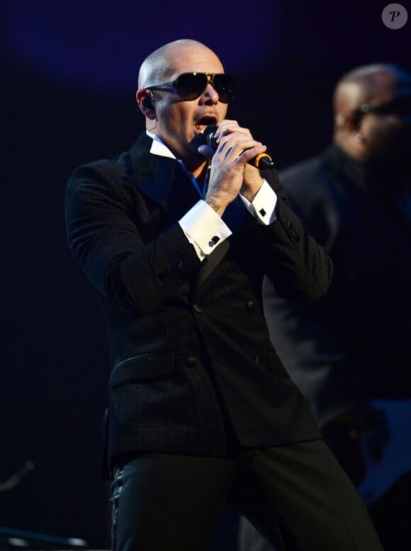 Pitbull lors des MTV EMA 2012 à Francfort le 11 novembre.