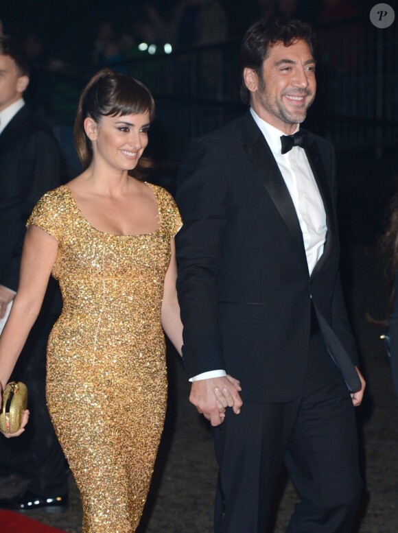 Penélope Cruz et son époux Javier Bardem en novembre 2012