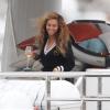Beyoncé en vacances sur son yacht le 4 septembre 2012