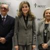 Letizia d'Espagne lors de la Journée d'information sur le cancer, à Madrid, le 13 novembre 2012. La princesse des Asturies est présidente d'honneur de l'Association espagnole de lutte contre le cancer.