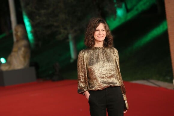 Valérie Lemercier arrive à l'Auditorium Parco Della Musica de Rome, le 10 novembre 2012.