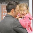 Ben Affleck avec sa fille Seraphina vont au restaurant à Los Angeles le 15 novembre 2012.