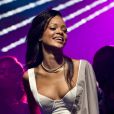 Rihanna en plein concert à Toronto, deuxième étape du 777 Tour, le 15 novembre 2012.