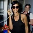 Rihanna dans son Boeing 777, au premier jour de son 777 Tour, direction Mexico, le 14 novembre 2012.