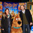 Vincent Desagnat et sa compagne Audrey lors de l'avant-première de Scooby Doo 2 aux Folies Bergère à Paris le 18 novembre 2012